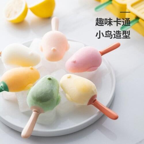 Ice Cream Mold Summer 3 Pack Silicone Ice Bar Maker Jelly Fruit Juice Ice Cream Maker Kids Children Stick Holder Popsicle Mold