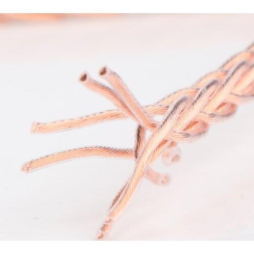 Hi-end 8 Core 6N single crystal copper headphone upgrade Audio DIY upgrade wire earphone cable hifi audio video Earphone wire