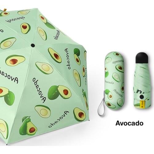 Pocket Mini Umbrella Rain Women Windproof Durable 5 Folding Anti-UV Sun Umbrellas Portable Sunscreen Female Parasol Umbrella