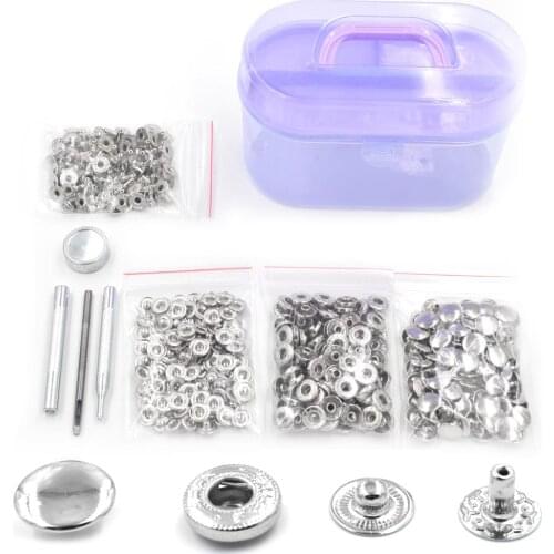 10mm Button.100 sets per pack.Metal snap rivet.Clothing & Accessories. Sewing repair.Metal buttons. Metal buckle combination