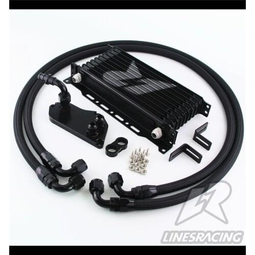 10 Row AN10 Oil Cooler Kit For BMW F30 F31 F35/N20 316i 320i 328i With Bracket