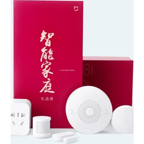 Xiaomi Mijia Smart Home Family Suit Kit Gateway Window Door Sensors Body Sensor Wireless Switch Zigbee 5 in1 Security Smart Kit
