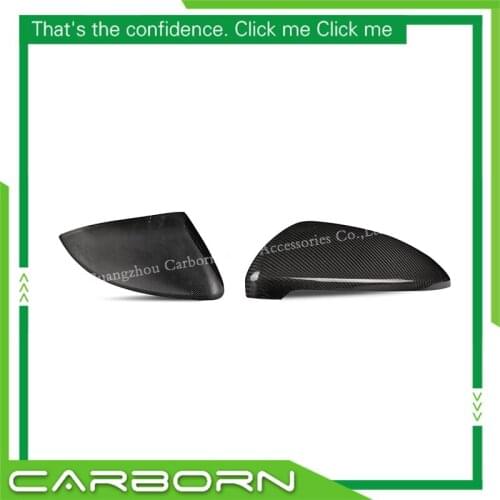 Carbon Fiber Mirror Cover For Volkswagen Golf 7 MK7 Gti R20 2013-2016 Gloss Black Add on/ 1:1 Replacement Style