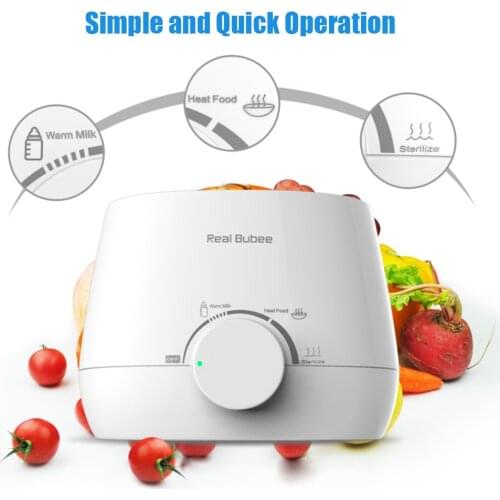 Multifunctional Baby Bottle Warmers Milk Water Warmer Baby Food Heater Steam Sterilizer Precise Control 5-Minute Fast Warming