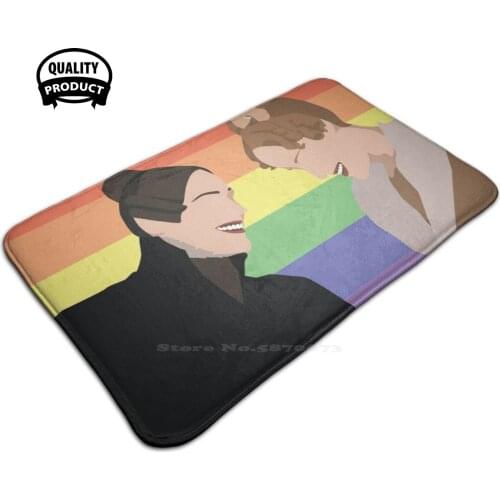 Ann Walker & Anne Lister Vector Art 3D Soft Non-Slip Mat Rug Carpet Foot Pad Gentleman Jack Jack The Lass Anne Lister Ann