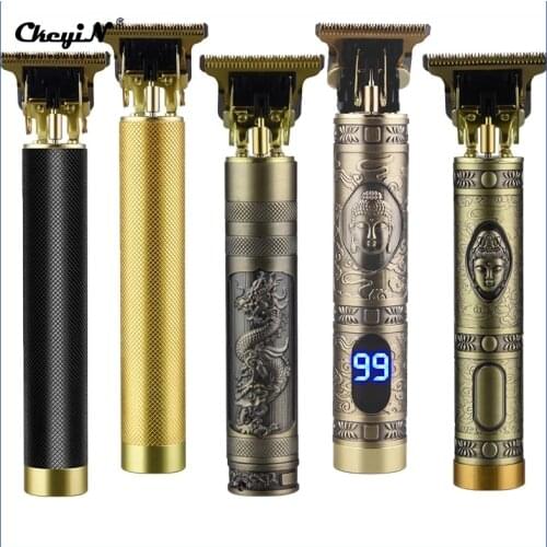 T9 hair trimmer Barber Haircut Rechargeable hair Clipper Cordless Men Hair Cutting Machine Beard trimmer 0mm razor shaver