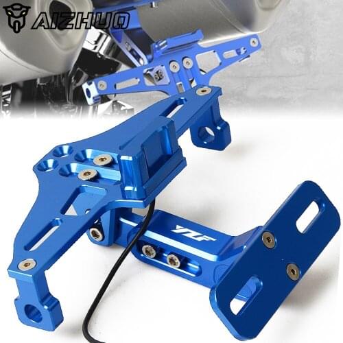 Motorcycle Adjustable License Number Plate Frame Holder Bracket FOR YAMAHA YZFR1 R3 YZF R6 R125 YZF R1 R25 YZF R15