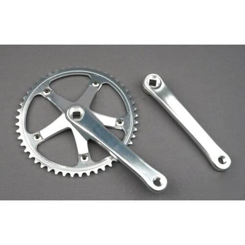 Fixie bike Crankset 49T 144 BCD 170mm Crank Aluminum alloy Single Speed track bike road bike Fixed Gear bike Chainwheel cranks