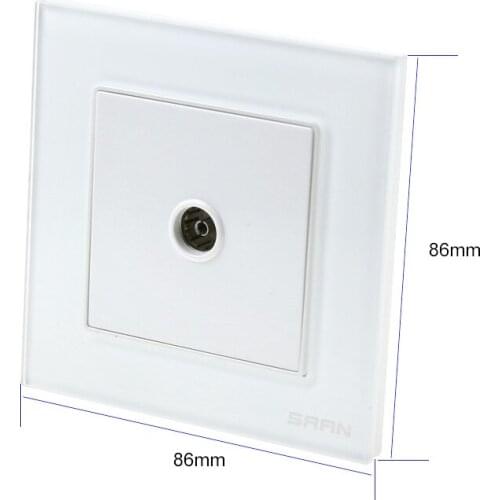 High quality wall cable TV socket hd digital wiring port type 86 TV closed circuit module one in one out