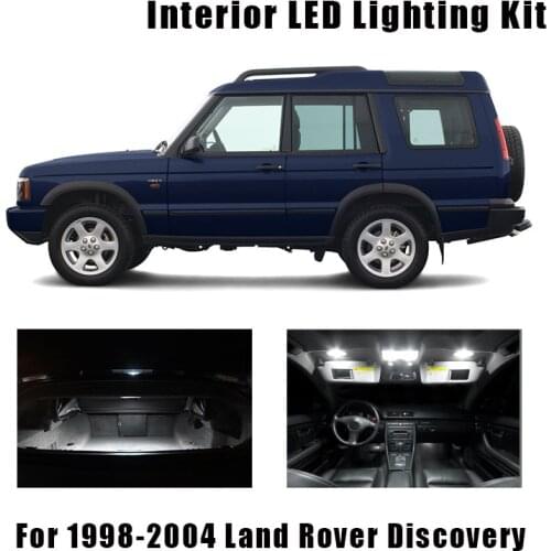13 Bulbs White Canbus LED Car Light Interior Kit Fit For 1998-2002 2003 2004 Land Rover Discovery Map Dome Trunk License Lamp