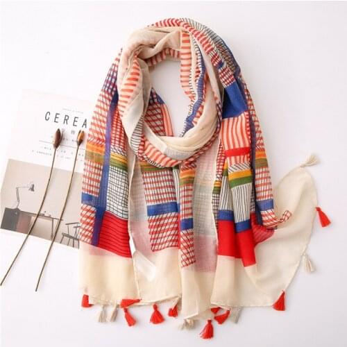 2021 Literary Retro Small Fresh Wind New women Sunscreen Scarf Splicing hijabs scarves for ladies Long shawls 180*90cm