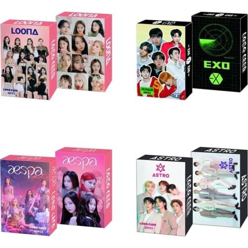 30Pcs/Set Kpop Stray Kids EXO Seventeen ASTRO Twice Character Small LOMO Card Photo Card Fans Collection