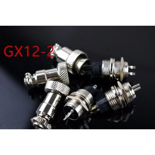5Paris Aeronautical plug and socket GX12-2 connector open socket 12MM fixed socket