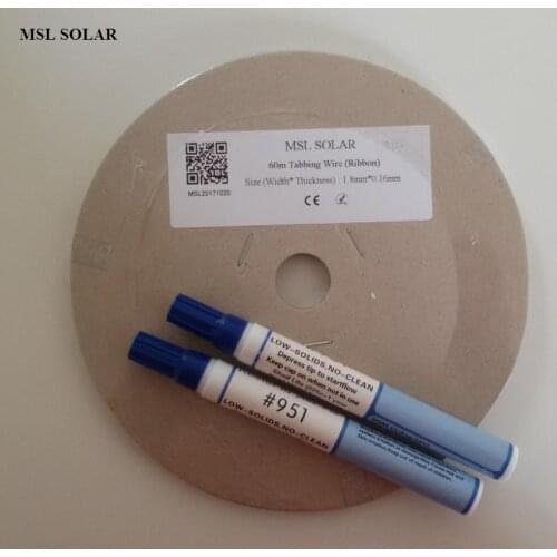 ALLMEJORES 200Feet Solar cell Tabbing wire 1.8mm*0.16mm.Tin-plate Copper strip for diy solar panel.Give 2pcs flux pen for free