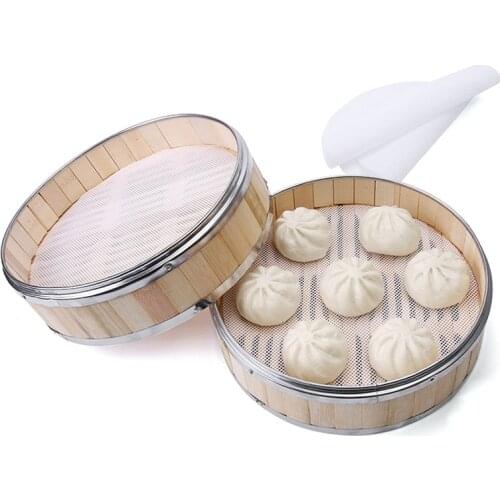 Non-Stick Steamer Mat Dim Sum Tool Food Grade Silicone Reusable Restaurant Kitchen Under Steamer Mat Kitchen Cooking Accessories