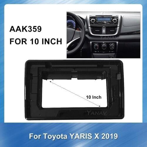 2 Din Car Radio Audio Fascia Frame for-Toyota Yaris X 2019 Car GPS Navigation Mounting Dash Installation Trim Kit Frame Panel