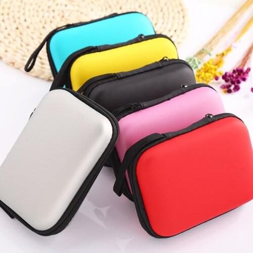 Mobile Kit Case Coin Mini Purse Easy Wallet Creative PU Bag l Ear phone Case Devices USB Cable Data Line Travel Insert Portable