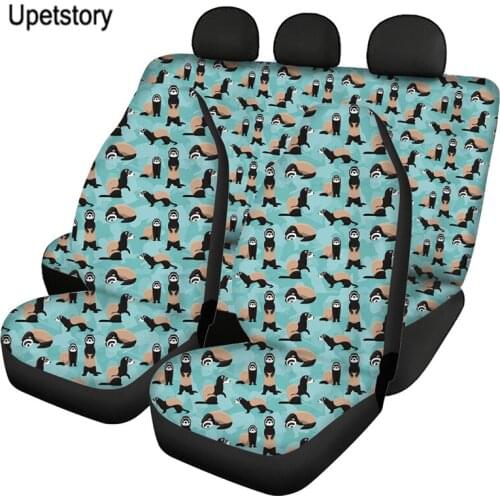 Ferret Print Front&Rear Car Seat Cover Universal Car Seat Protector Seat Cushion Full Cover for Most Car for SUV Car Accessories