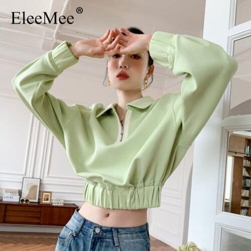 Женские короткие толстовки EleeMee China At AliExpress