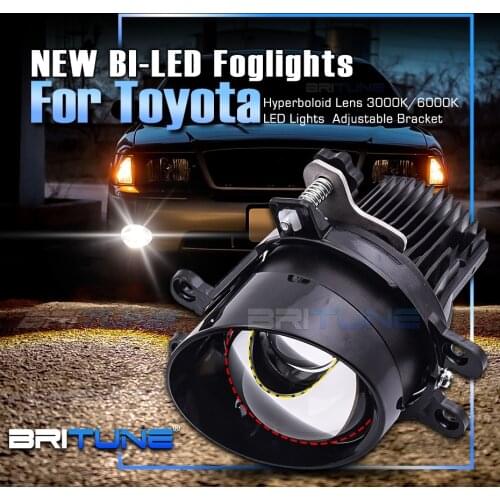 Hyperboloid Bi LED Fog Lights For Toyota Corolla Yaris Auris Hilux RAV4 Camry Avensis Highlander Verso Fortuner Projector Lens