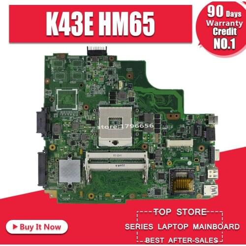 K43E Motherboard REV:2.2 HM65 For Asus K43SD X43S A43S K43S laptop Motherboard K43E Mainboard K43E Motherboard test OK