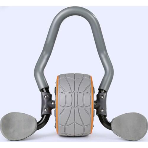 2Pcs Ab Roller Steel Power Roller Mute Rebound Coaster Abdominal Muscle Wheel Trainer Home Gym Exercise Body Building Equipment