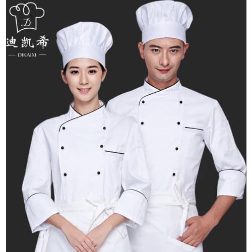 Chef Overalls Short-Sleeved Long-Sleeved Waterproof Summer Hotel Dining Service Kitchen Chef Senior Chef Uniform Male