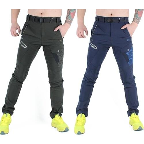 Men spring summer slim thin Elastic waterproof ultraviolet-proof quick-dry hiking pants men`s Trekking camping fishing Pants