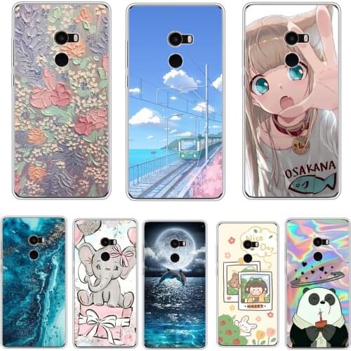 Soft silicon TPU case for xiaomi Mix 2 case for xiaomi Mi Mix 2 Mix2 back cover full protective coque