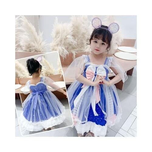 Girls Dress Summer New 2021 Female Baby Cute Lolita Puffy Dress Childrens Girls Princess Dresses Kids Cute Ball Gown for Girls