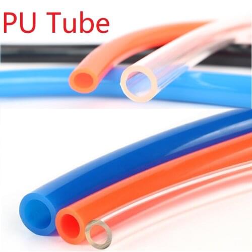 High Pressure PU Tube 2.5 4 5 6 6.5 8 10 12 14 16 mm Diameter Pneumatic Parts Flexible Hose Water Air Gas Compressor Soft Pipe