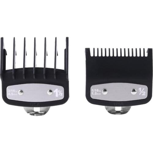 1PC/2PCS Professional Cutting Guide Comb Hair Clipper Limit Comb with Metal Clip