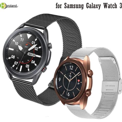 20mm 22mm watchstrap Stainless Steel Milanese Magnetic Wrist band Bracelet for Samsung Galaxy Watch 3 41mm 45mm watchband