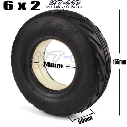 6X2 Solid tire without inner tube tire Electric Scooter Wheel Chair Truck Use 6" Tire Tyre F0 Pneumatic Trolley Cart