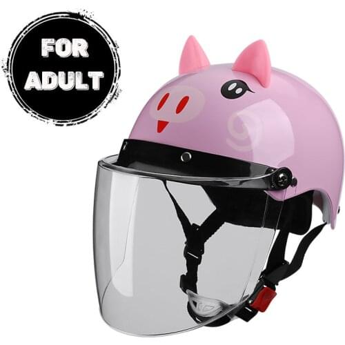 Electric Car Helmet Motorcycle Helmet for Adult Parent Child Activity Prop Cartoon Animals Helmet Women Summer Cascos Para 866