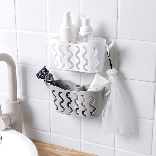 Dish Rack Suction Sponge Holder Clip Rag Storage Rack Bathroom Towel Soap Dish Drain Shelf Kitchen Organizer Baskets #BL5