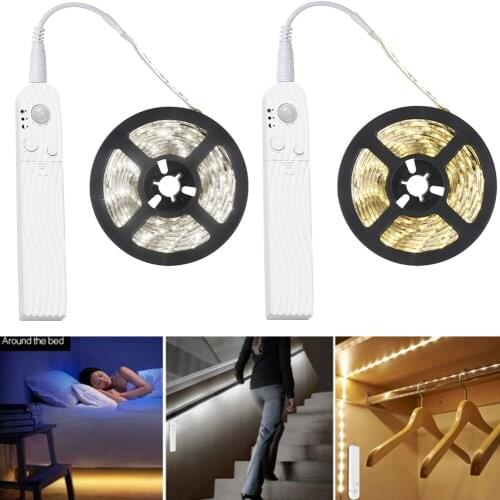 Motion Sensor Strip Lights, Motion Activated LED Strip Light Dimmable Cabinet Light Strip for Wardrobe, Cabinet, Pantry, Closet