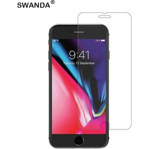 SWANDA For iPhone X XS Max XR 12 Tempered Glass on the i7 8 6 6s Plus 5 5S SE 11 Pro Screen Protector 12mini Pprotective Flim