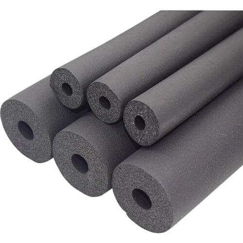 6mm-32mm Black ppr Sponge Pipe Insulation waterproof Pipeline Holder Thermal Tubular Protective sleeve Air conditioning fitting