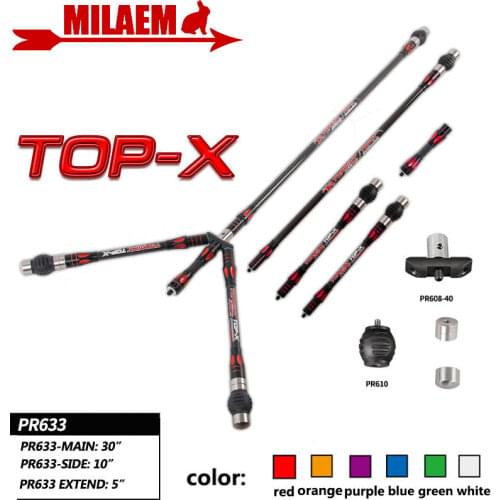 1Set Archery Cross Carbon Stabilizer Balance Bar Rod Damper Shock Absorber Compound Bow Hunting Shooting Bow Arrow Accessories
