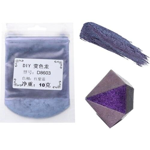 10g/Bag Chameleons Powder Epoxy Resin Fillings Magic Mica Powder Pearl Pigment Powder For DIY Resin Crafts Fillings Material