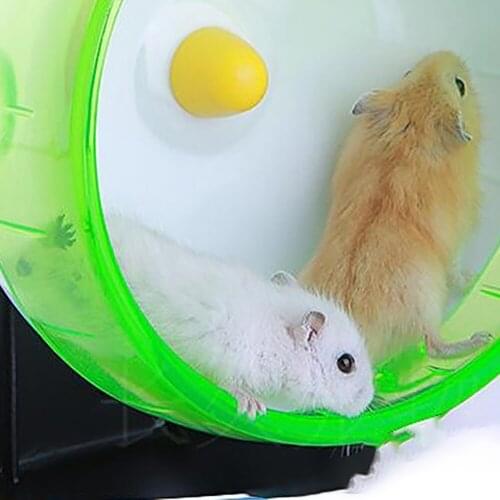 14CM Silent Walking Wheel for Hamsters Cage Toys Hedgehog Sports Accessories Small Pets Jogging Running Exercise Disc Rack Set