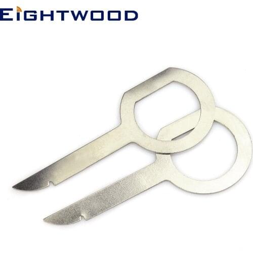 Eightwood 2PCS Car Radio Stereo Removal Release Tool Key For Audi A4 A6 A8 Ford Benz New