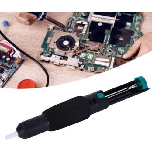 Aluminum Suction Tin Pump Antio Static Desoldering Pump Manual Soldering Sucker Pen Removal Vacuum Pump Welding Tools