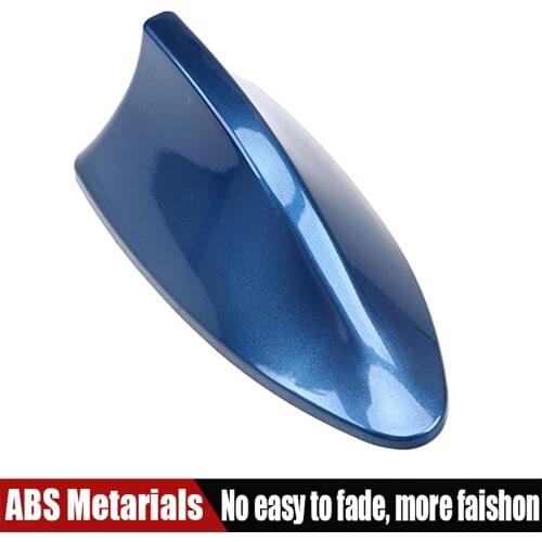 Auto Shark Fin Antenn Blue Car Roof Radio Signal Reception Aerial Base Replacement Universal For BMW/Honda/Toyota/Hyundai