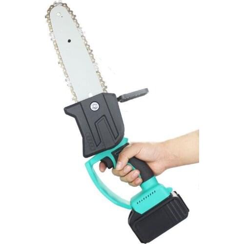 8 Inch 1200W Cordless Chain Saw Brushless Motor 21V li-ion Cordless Electric Chainsaw Garden Charging chainsaw 10 inch
