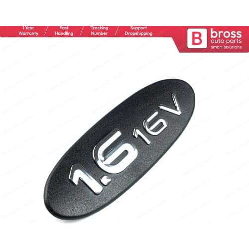 Bross BSP573 Black 1.6 16V Badge Monogram Emblem for Megane MK1 1995-2002 Megane Scenic 1996-1999 OEM:77 00 432 873 / 7700432873