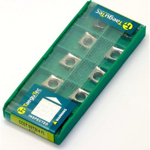 CCGT09T304 FL K10 10pcs/lot TaeguTec External Turning Lathe Carbide Inserts