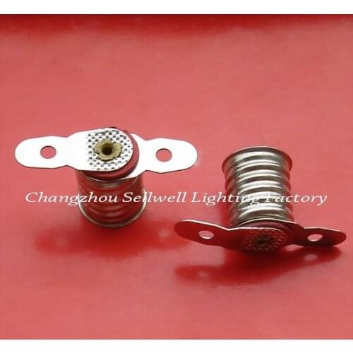 Lamp-holder E10 Bilateral foot hole D307 NEW 10pcs sellwell lighting