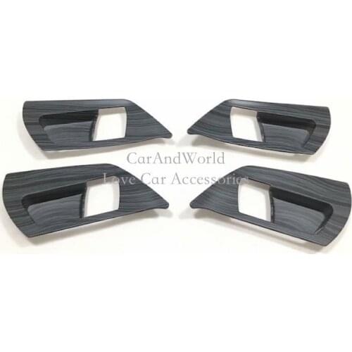 For 2016 2017 2018 Toyota RAV4 Interior Door Bowl Cover Door handle Frame Panel Trim ABS Chrome Stickers Car-Styling Accessories